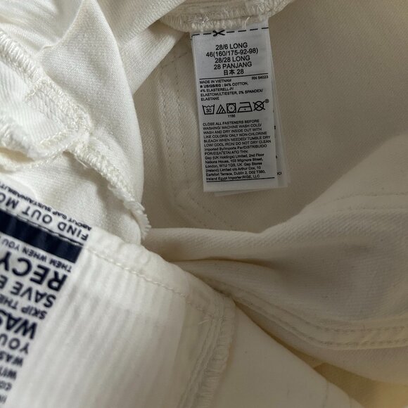 NWT GAP True Skinny Sky High Stretch Jeans, sz 28, 6L, 6 Long - Picture 4 of 8